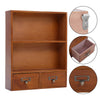 Vintage Wooden Small Cabinet Storage Box Desktop Organizer Unit Display Shelving