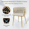 Upholstered Dining Chair Set of 2 Velvet Modern Chair w/Curved Backrest