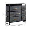 Fabric Cabinets Storage Unit Metal Frame Chest of Drawer Organiser Bedside Table