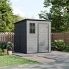 Plastic Wood Effect Large Plastic Garden Outdoor Storage Shed for Tool Equipment