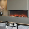 70'' Electric Fireplace 12 LED Flame Media Freestand/Inset Fire 3 Side Panoramic
