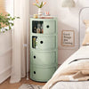 Round ABS Cylinder Cabinet Cupboard Drawer Storage Unit Bathroom Bedroom Stand