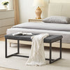 Velvet Padded Ottoman Stool Bed Bench Dining Bench Multicolor Livingroom Bedroom