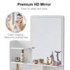 Dressing Table Make-Up Desk Stool Set w/ Mirror Drawer Bedroom Furniture Storage