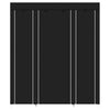 LARGE FABRIC CANVAS WARDROBE WITH HANGING SHELVING CLOTHES STORAGE CLOSET