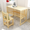 Baby Wooden Bedside Crib Co-Sleeping w/Mosquito Net&Mattress,Newborn-Toddler Cot