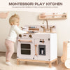 Robud Wooden ToddlerRole Play Kitchen Kids Pretend With Cooking Accessories Set