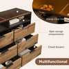 CHEST OF DRAWERS 6 DRAWERS DRESSER WIDE BEDSIDE TABLE CABINET BEDROOM FURNITURE