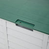 Large Outdoor Storage Box Garden Patio Plastic Chest Lid Container Wooden Style