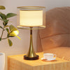 Farmhouse Table Lamp 3-Way Dimmable Nightstand Bedside Lamp Heavy Duty Iron Base