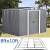Panana Metal Garden Shed Storage Sheds Heavy Duty Outdoor Organiser4/6/8/10ft