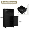 Bathroom Cabinet Floor Storage Cabinet Standing Cupboard w/1 Shelf &2 Drawers