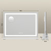 Large Hollywood Mirror Light Strip 58*46 LED Vanity Make Up Mirror USB Charging