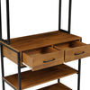Kitchen Baker’s Rack Industrial Utility w/Storage Drawer&Hook Microwave Stand