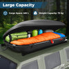 Hard Shell Car Mount Storage Case Rooftop Cargo Carrier-Black
