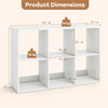 3-tier Freestanding Open Storage Organizer with Shelves