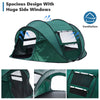 3-4 Man Waterproof Pop up Camping Tent Hiking Outdoor Tent 2 window 2 door floor