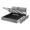 OTTOMAN BED 5FT KING UPHOLSTERED STORAGE BED FRAME WITH HEADBOARD AND 3 DRAWERS
