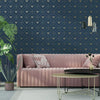 Metallic Honeycomb Bumblebee Navy & Gold 50401 Geometric World of Wallpaper