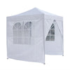 2x2m Waterproof Garden Pop-Up Gazebo Marquee Party Tent Canopy 4 Sides White