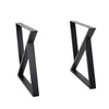 2x Industrial Steel Metal Table Legs Triangle Frame for Dining/Bench/Office/Desk