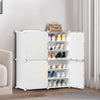 Shoes Storage Shelf Unit Hallway Shoe Rack Stand Flip Doors Dustproof Cupboard