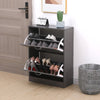 SHOE CABINET 2 DRAWER STORAGE CUPBOARD RACK SHELF FOOTWEAR ORGANISER SHOE STAND