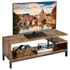 TV Stand with Storage Shelf Industrial TV Table Coffee Table for Living Room