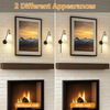 Wireless Wall Sconce Set of 2, Modern Battery-Operated Wall Lights with Remote,
