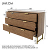 6 DRAWERS CHEST OF DRAWERS DRESSER TALL WIDE BEDSIDE CABINET BEDROOM FURNITURE