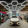 28HEX Hexagon LED Lighting Detailing Garage Workshop Retail Car Showroom Custom