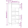 Gecheer Shoe Cabinet Shoe Storage Cupboard Shoe Rack Stand Cupboard Hallway K4N2