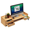 Wooden Office Desk Organizer Stationary Storage Home Tidy Storage Tabletop Stand
