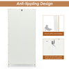 Freestanding Floor Cabinet Wooden Storage Organizer Chest with Adjustable Shelf