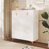 Shoe Storage Cabinet Footwear Rack Stand with Drawers & Adjustable Shelves White