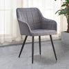 2 Pcs Dining Chairs Velvet/PU Cushion Backrest Seats Reception Armchairs Kitchen