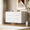 Modern White Chest of Drawers Wide Bedroom Furniture Storage Bedside 6 Drawers
