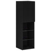 LED TV Cabinet Black Oak 30,5x30x102 cm Engineered Wood