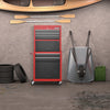6 Drawer Rolling Tool Chest Combo Lockable Tool Cabinet with Wheels-Red