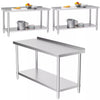 Commercial Catering Kitchen Stainless Steel Table Worktop Work Bench Prep Table
