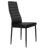Modern Kitchen Glass Table Upholstered Leather 2/4/6 Chair Dining Room Furniture