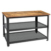 Metal Wooden 3 Tier Shoe Rack Bench Organiser Stand Storage Shelf & Seat Brown