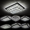 20-100cm Flush Mount Modern Square Ceiling Chandelier Crystal Light Lamp Pendant