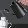 Electric Gooseneck Kettle, Coffee & Teapot with Digital Display- SS - Black