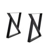 2x Industrial Steel Metal Table Legs Triangle Frame for Dining/Bench/Office/Desk