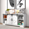 Barn 2 Sliding Doors Bar Cabinet Home Buffet Farmhouse Storage Cabinet TV Stand