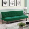 Fabric Sofa Bed Small Couch Settee Loveseat Sofabed Single Sleeper Recliner Beds