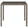 Garden Table Glass Dining Table Steel Frame Side Table Patio Garden Table N0T8