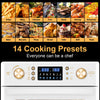 Air Oven 26L Low Fat Healthy Cooker Air Fryer Oil Free 360° Hot Air Circulation