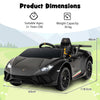 Toddlers 12V Ride On Toy Car Electric Vehicles with Remote Control-Black